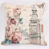 One-piece consignment factory direct sales of cotton and linen fashionable flower-and-bird throw pillows, cushions and pillowcases wholesale Specification image